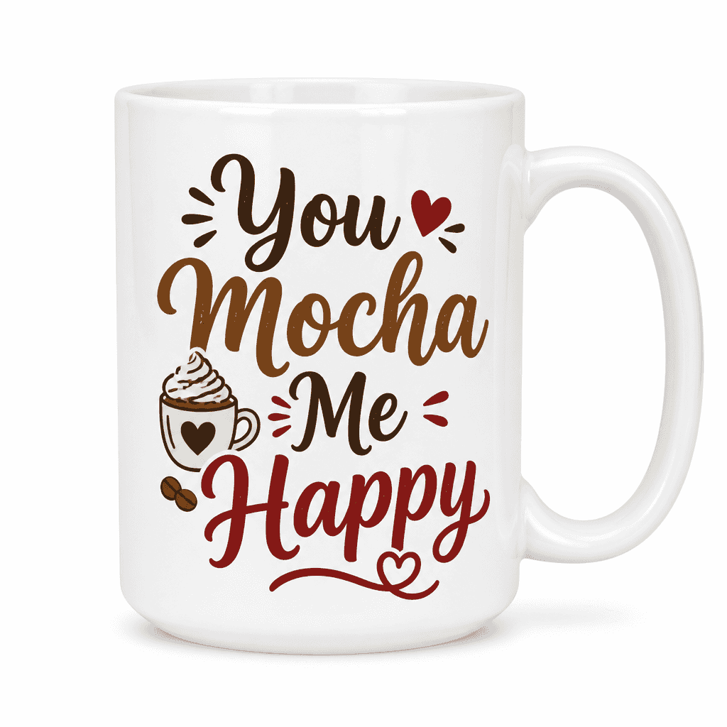 You Mocha Me Happy Funny Mug
