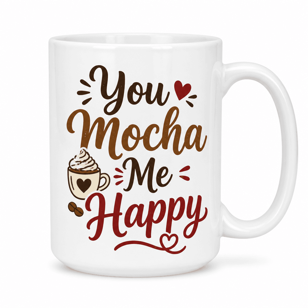 You Mocha Me Happy Funny Mug