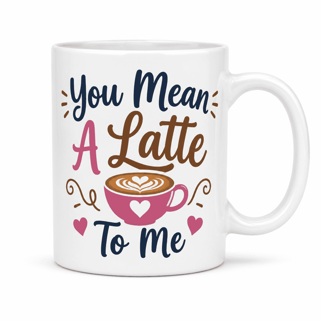 You Mean A Latte To Me Funny Mug