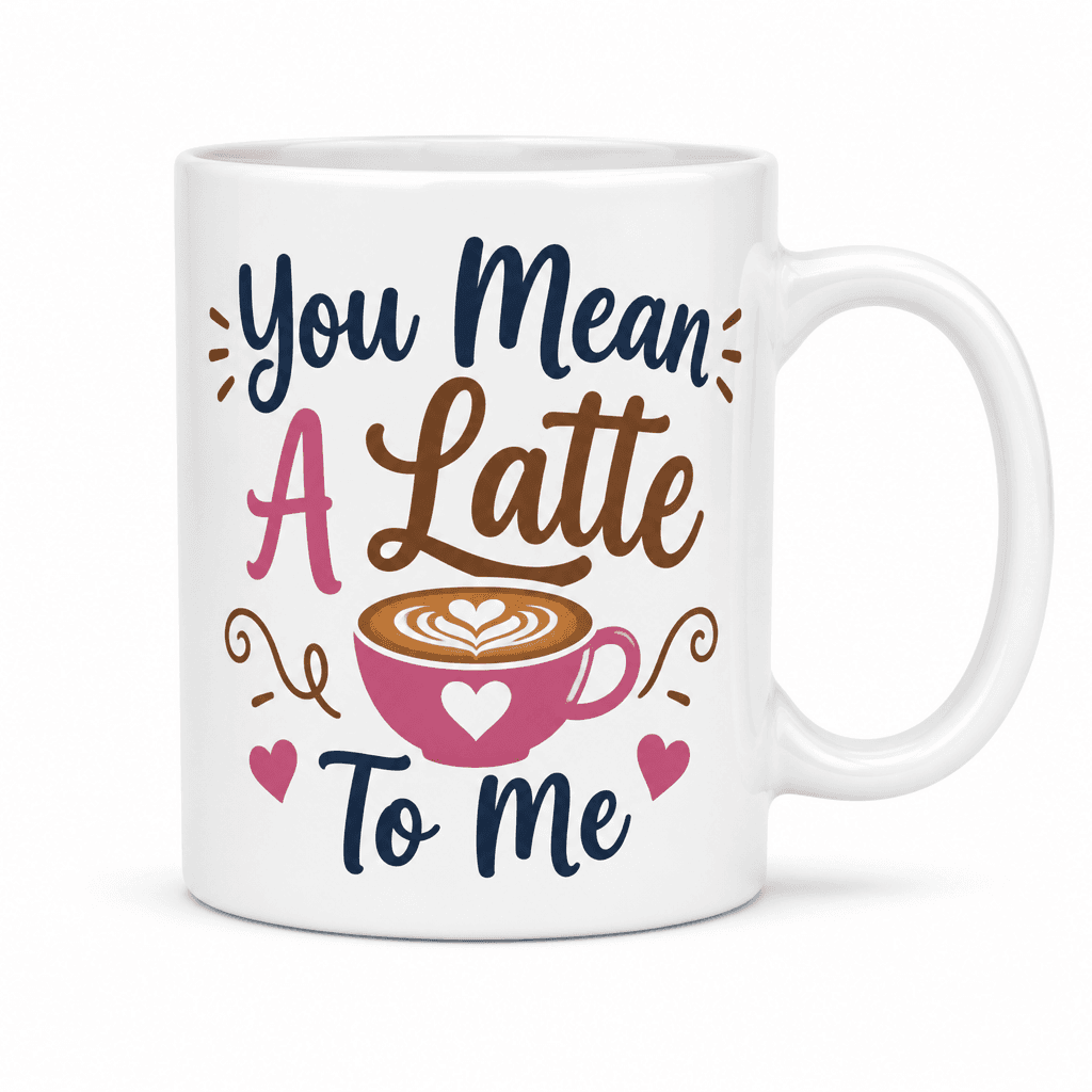 You Mean A Latte To Me Funny Mug