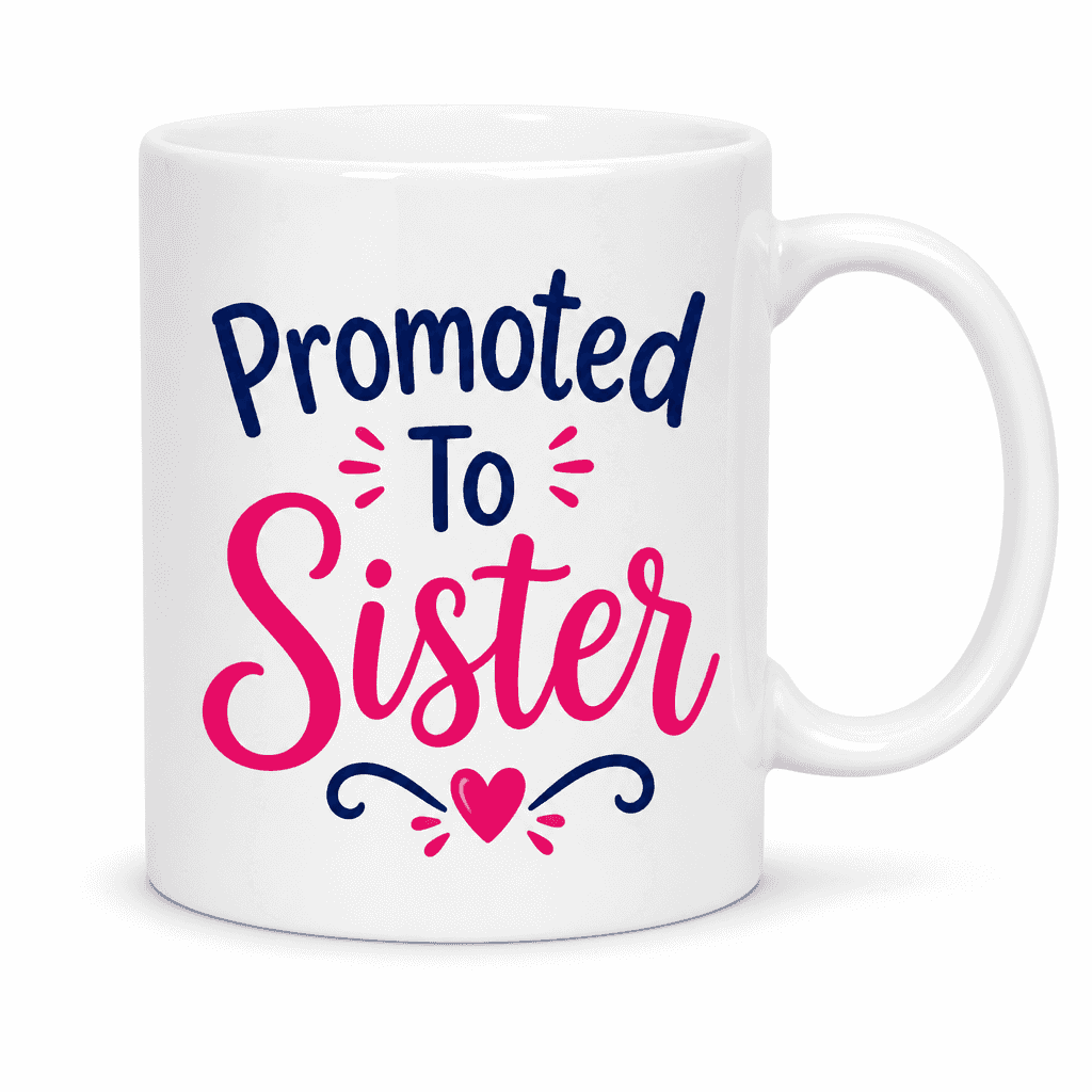 Promoted To Sister Funny Mug