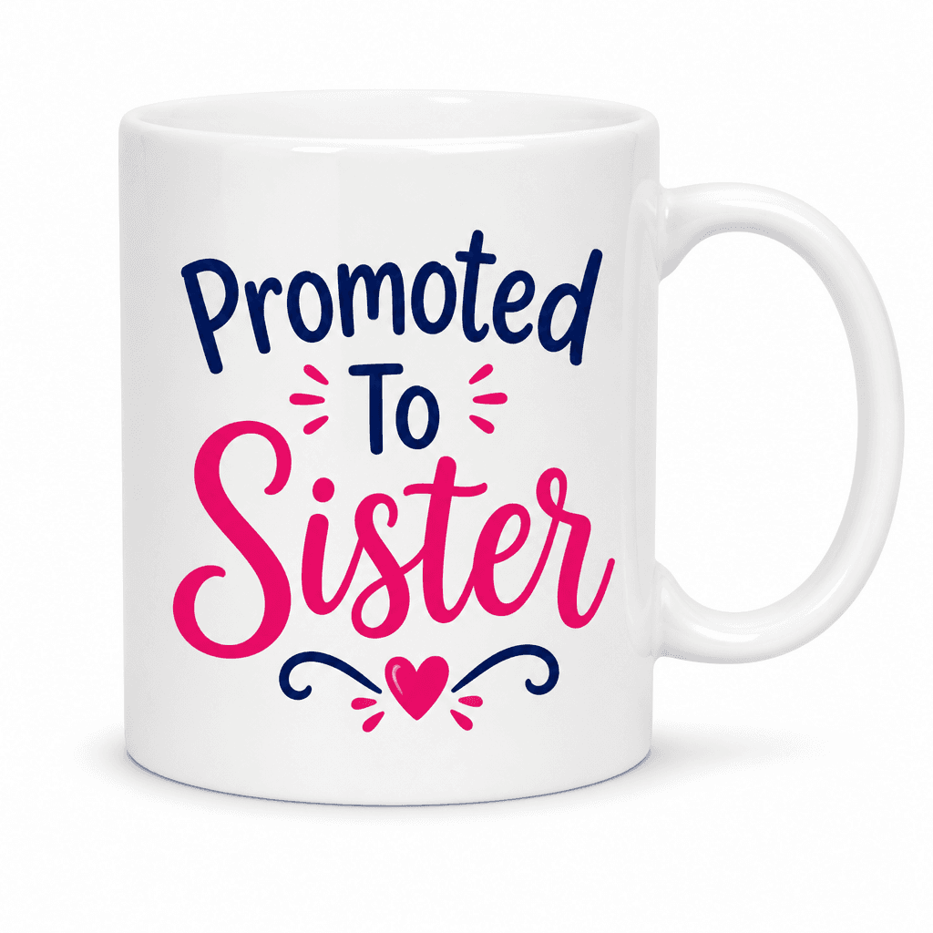 Promoted To Sister Funny Mug