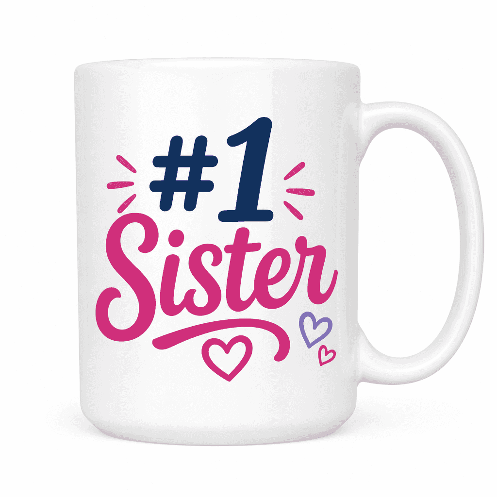 #1 Sister Funny Mug