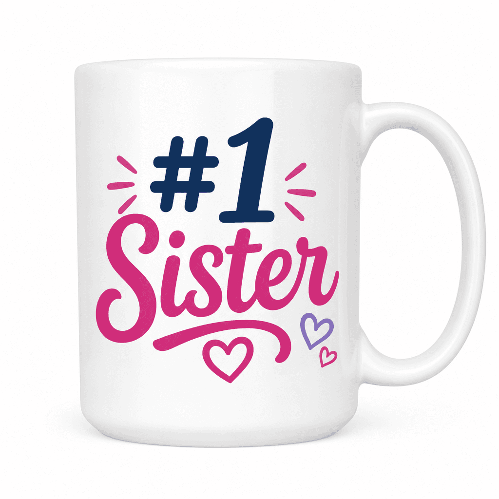 #1 Sister Funny Mug