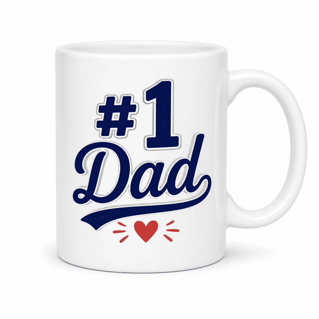 #1 Dad Funny Mug