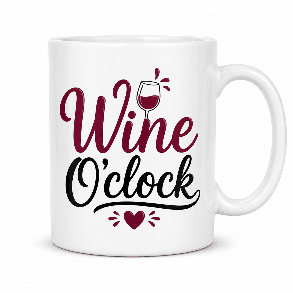 Wine O'clock Funny Mug