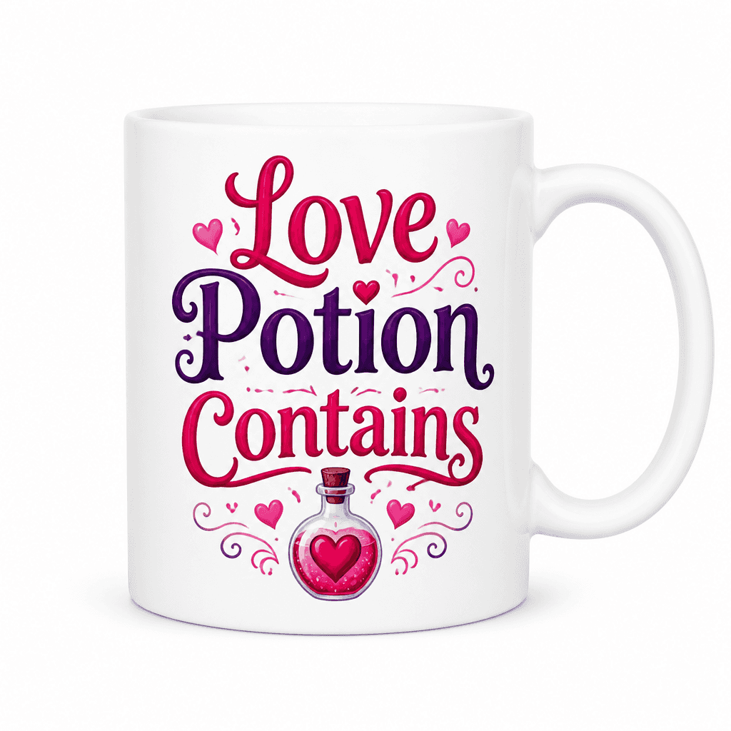 Love Potion Contains - Mug