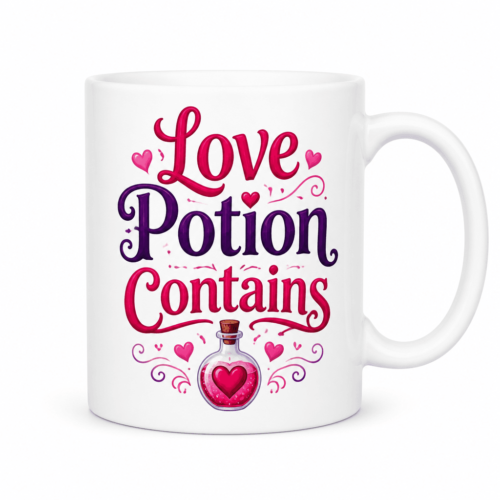 Love Potion Contains - Mug