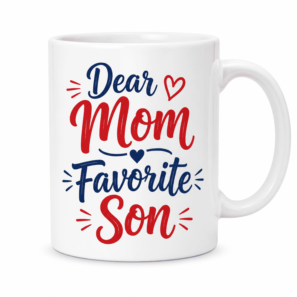 Dear Mom Favorite Son - Mug