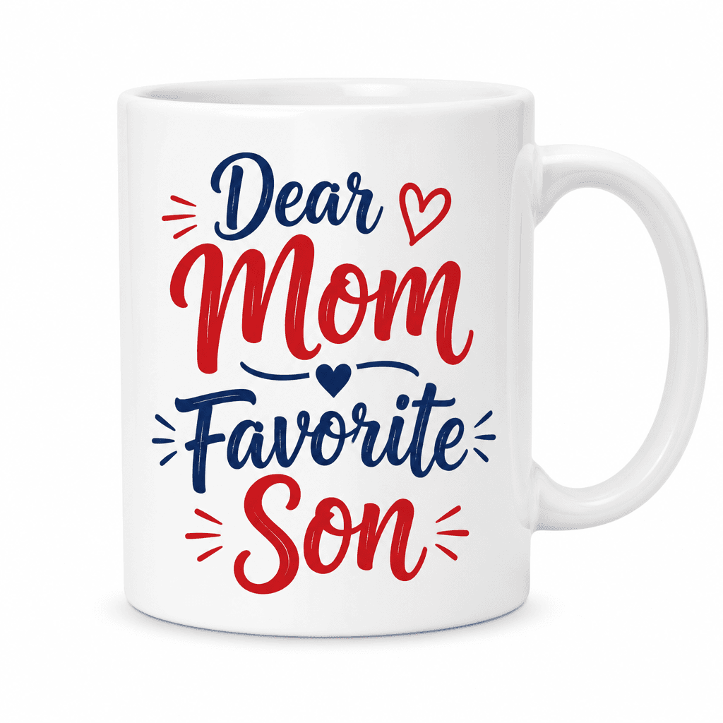 Dear Mom Favorite Son - Mug