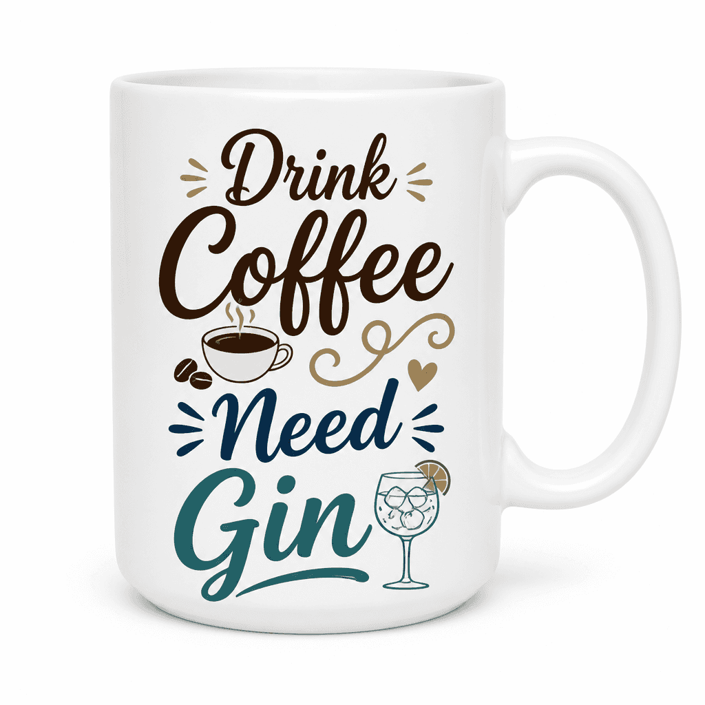 Drink Coffee Need Gin - Mug