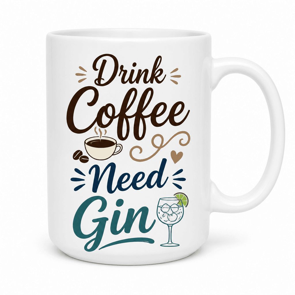 Drink Coffee Need Gin - Mug