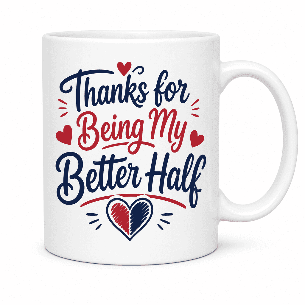 Thanks for Being My Better Half - Mug