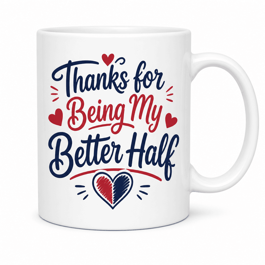 Thanks for Being My Better Half - Mug