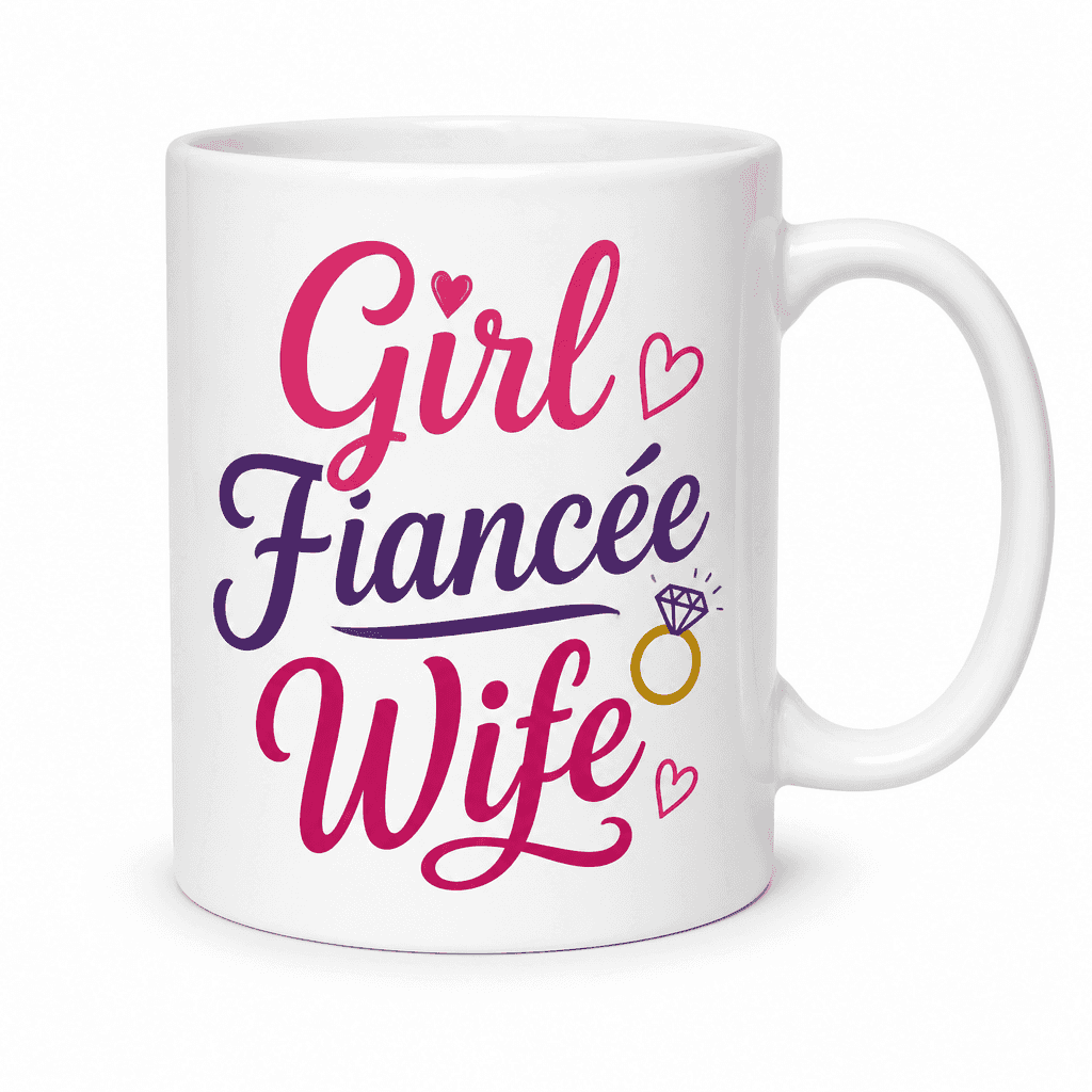 Girl FiancΓ©e Wife - Mug