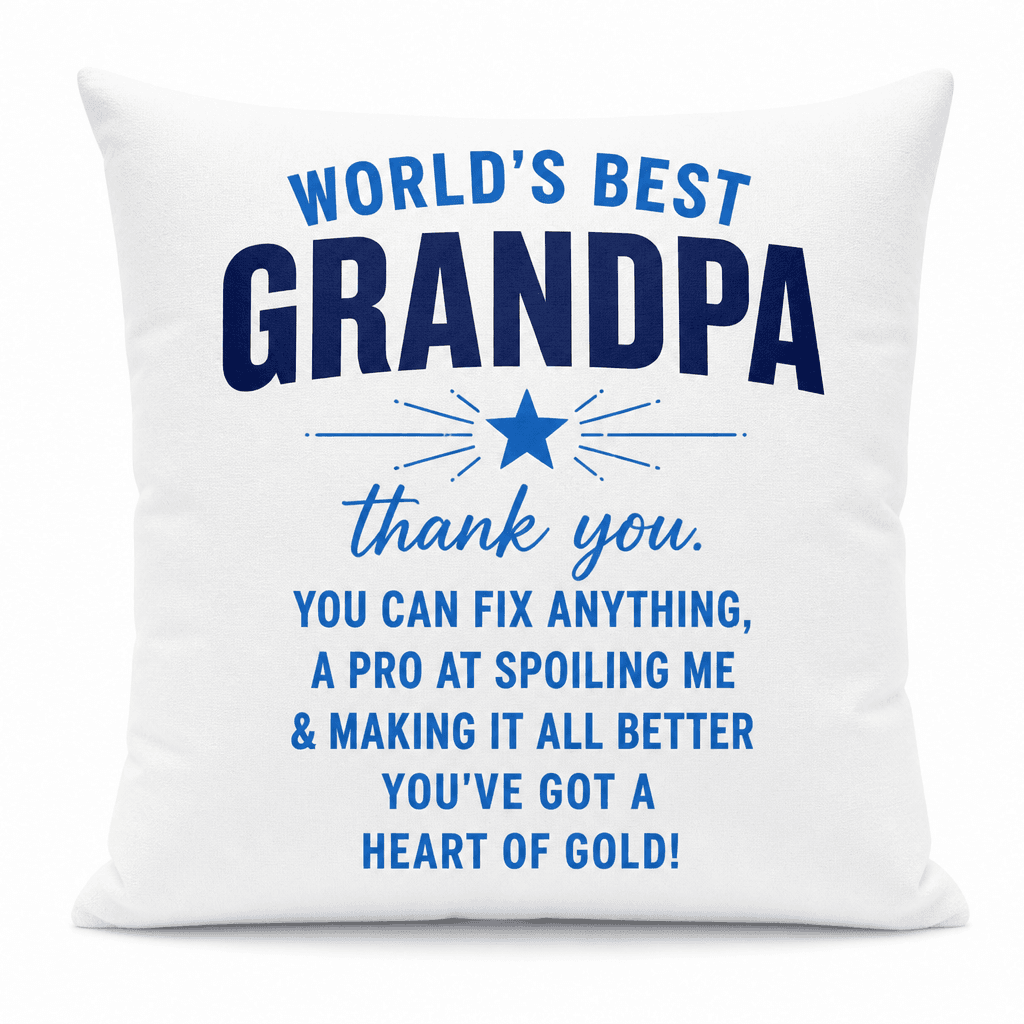 World's Best Grandpa - Pillow