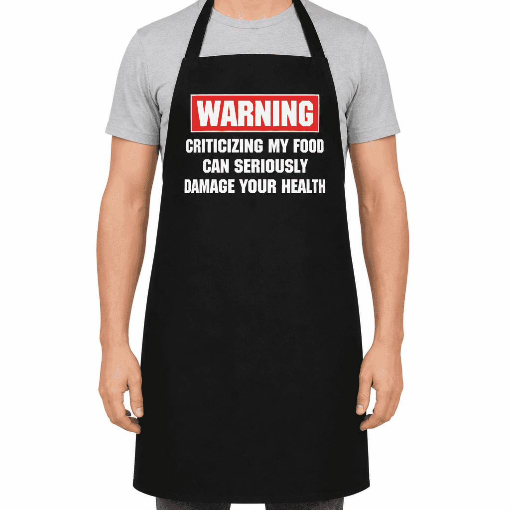 WARNING Criticizing My Food - Apron