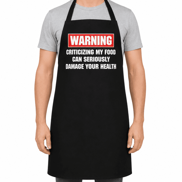 WARNING Criticizing My Food - Apron