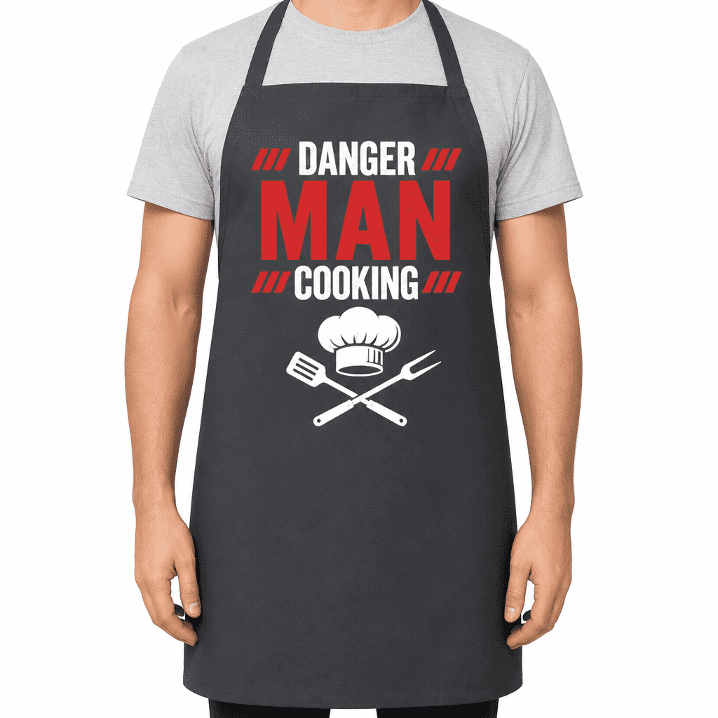Funny Apron โ Danger Man Cooking
