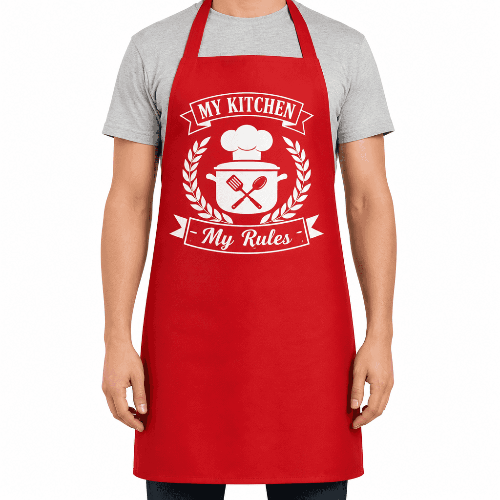 Funny Apron โ My Kitchen My Rules