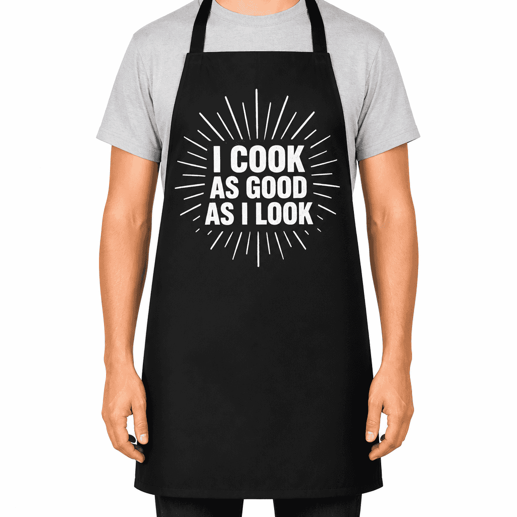 Funny Apron โ I Cook As Good As I Look