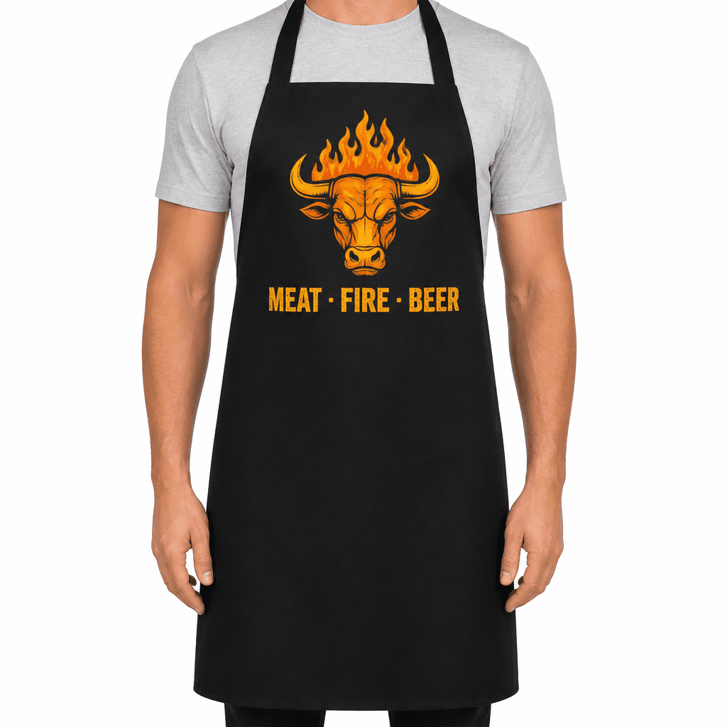 MEAT FIRE BEER - Apron
