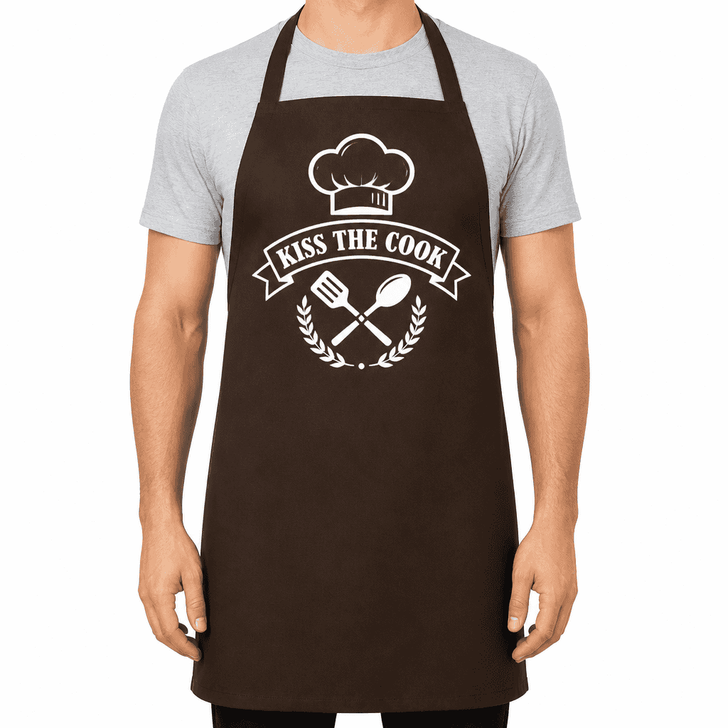 Kiss The Cook Funny Apron