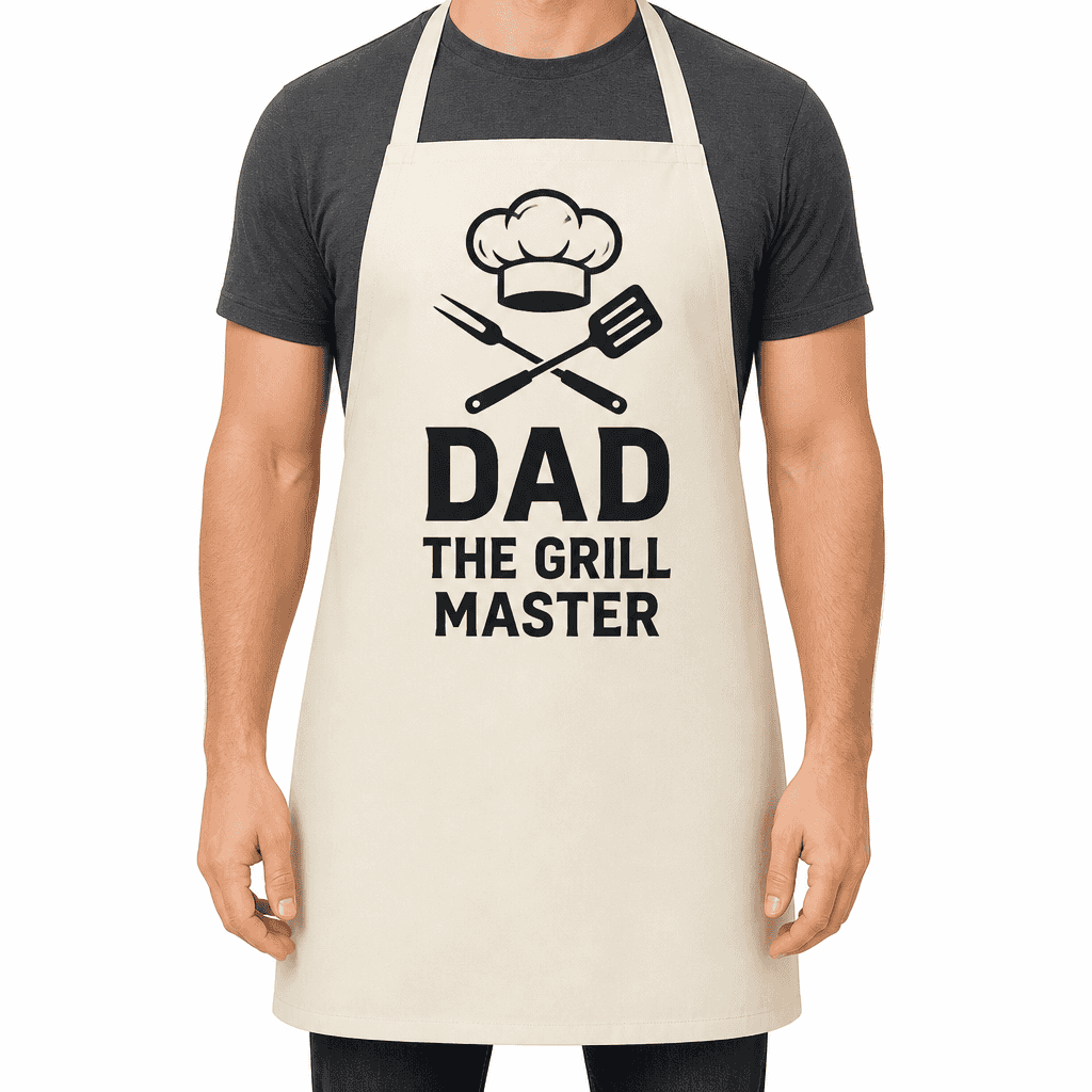 Dad The Grill Master Funny Apron