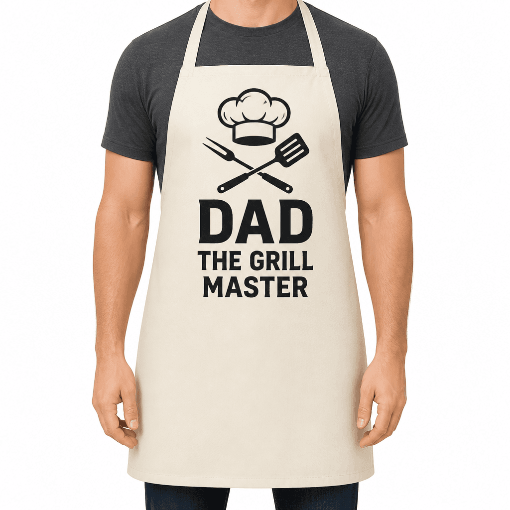 Dad The Grill Master Funny Apron