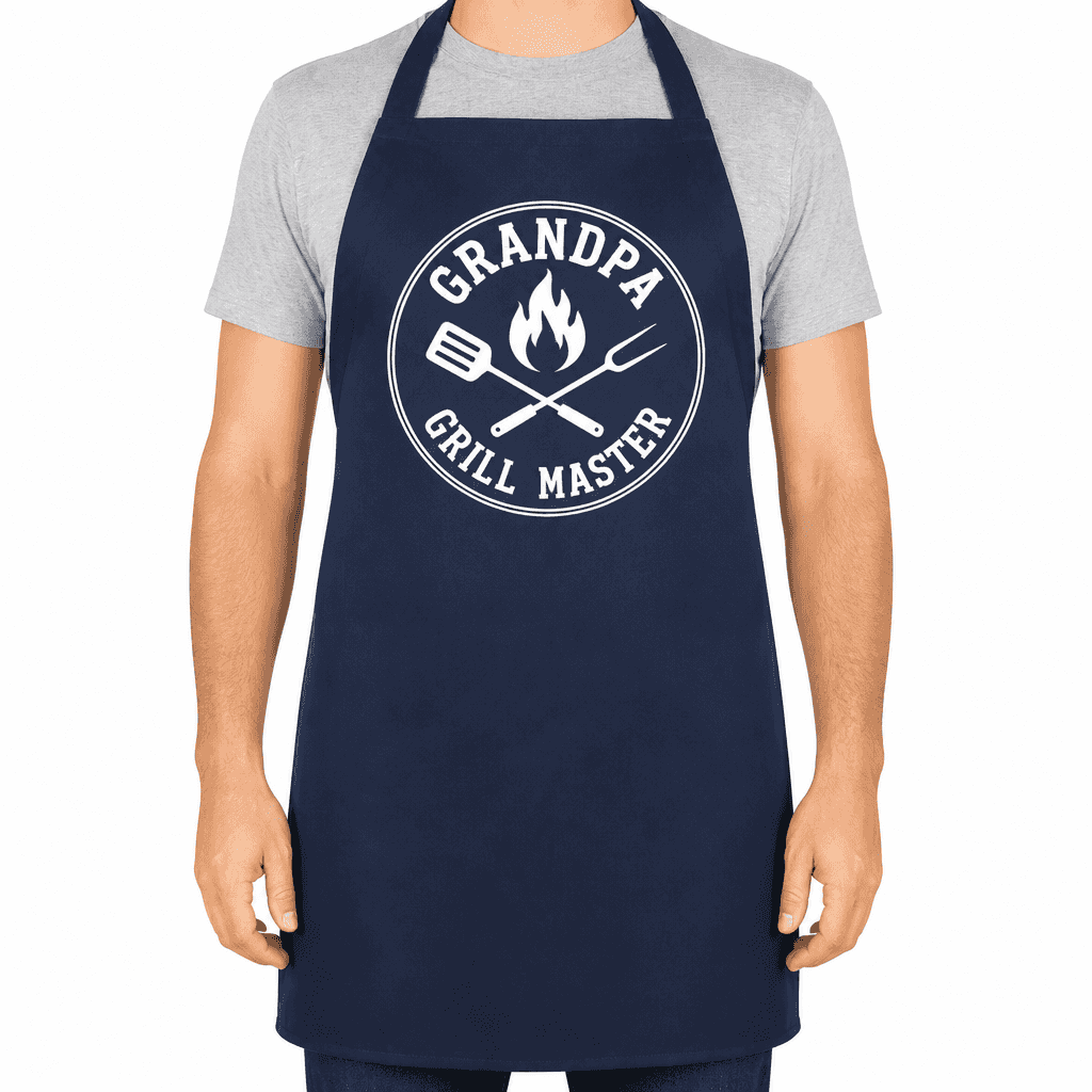 Grandpa The Grill Master Funny Apron