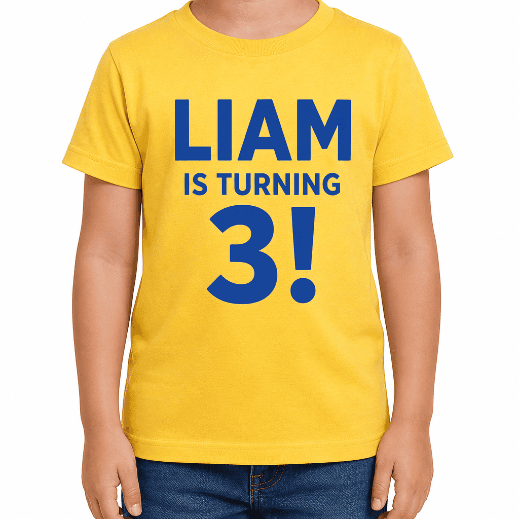 Liam Is Turning 3 - T-Shirt