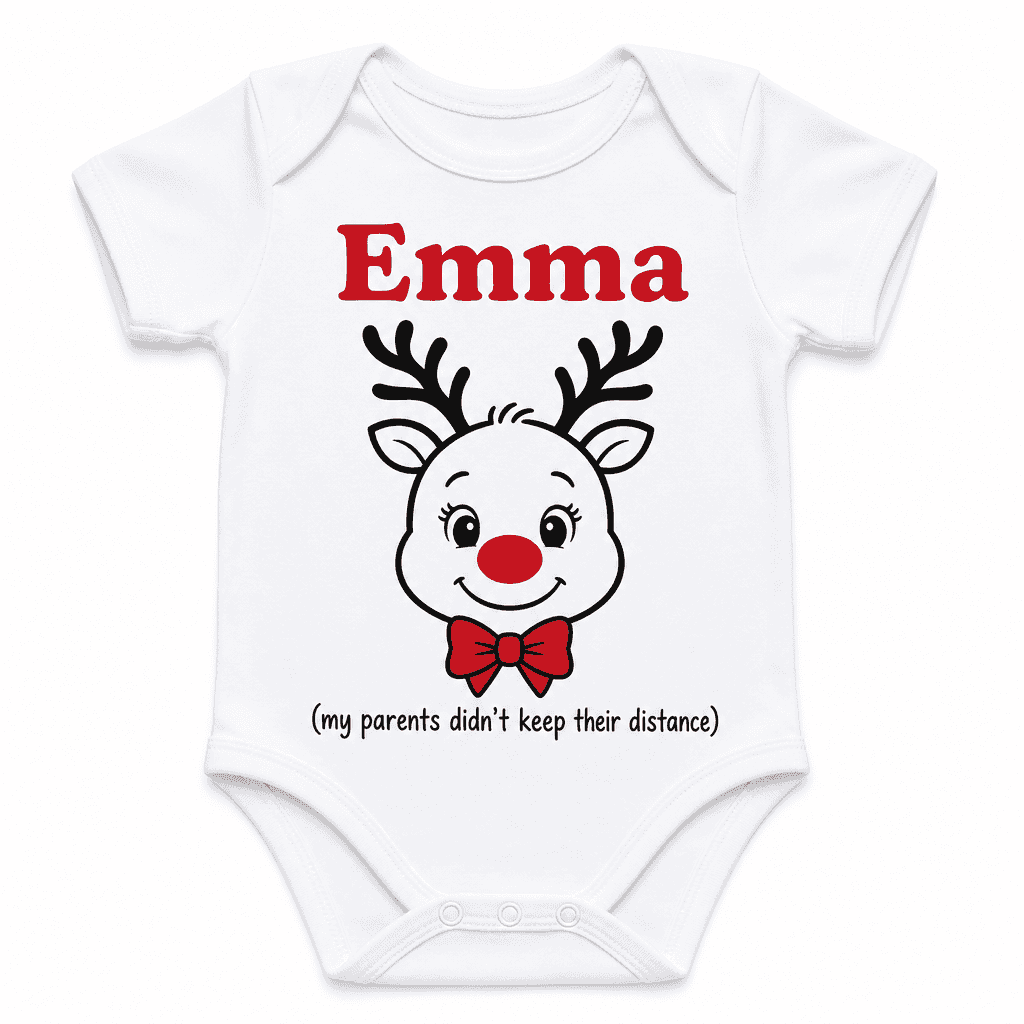 Keep Their Distance with your name - Baby Bodysuit