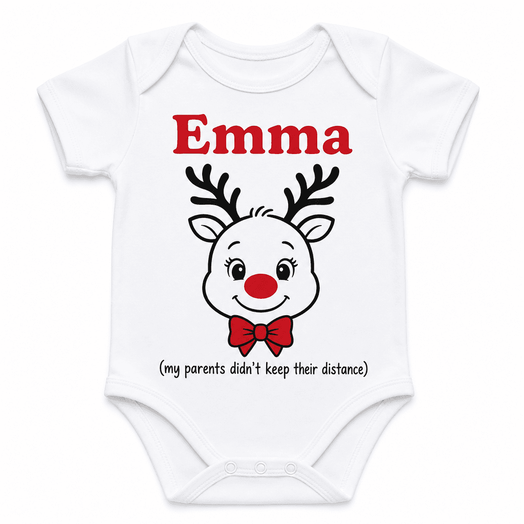 Keep Their Distance with your name - Baby Bodysuit