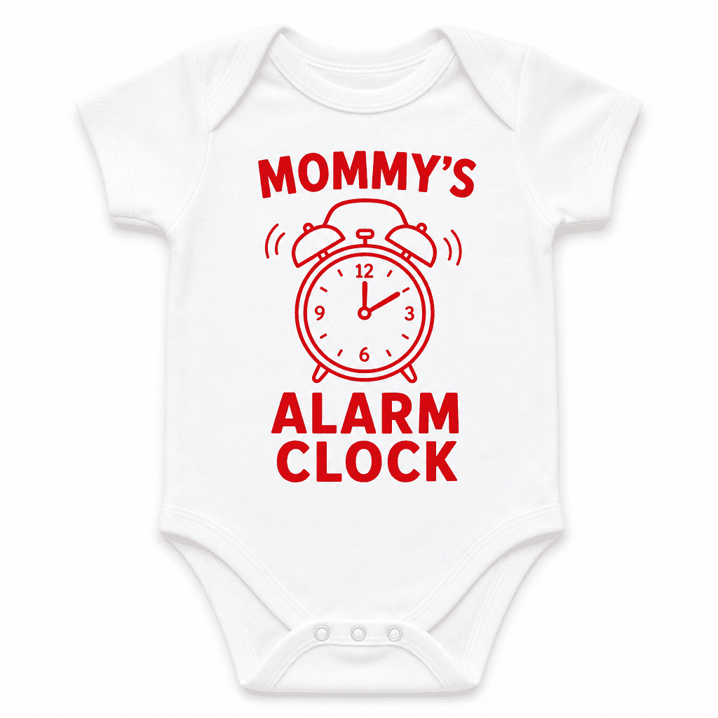 MOMMY'S ALARM CLOCK - Baby Bodysuit