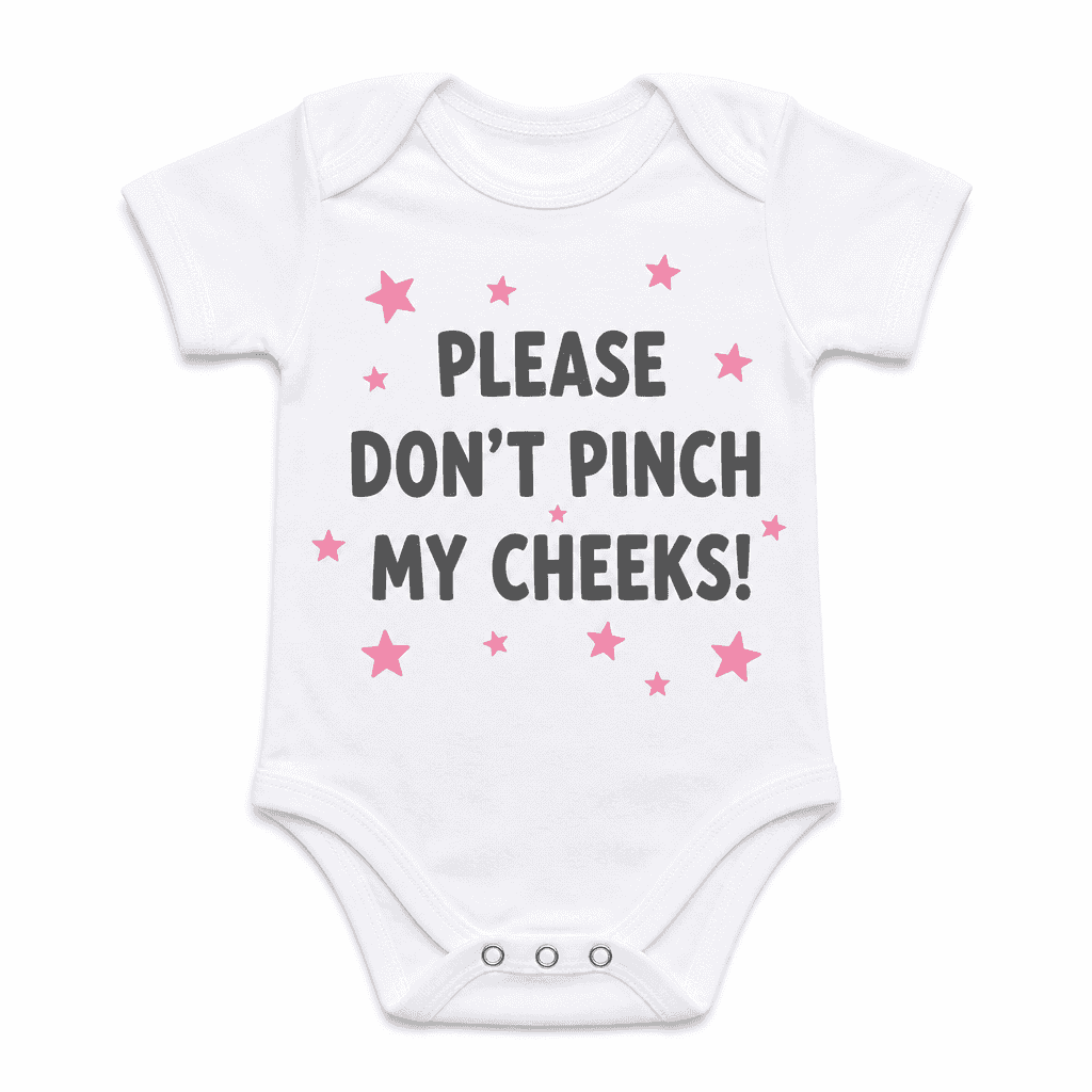 Don't Pinch My Cheeks - Baby Bodysuit