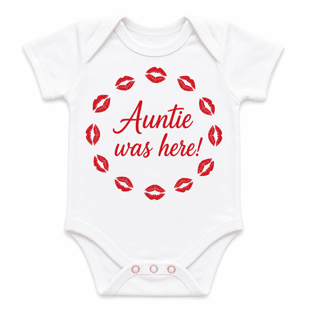 Auntie Was Here - Baby Bodysuit