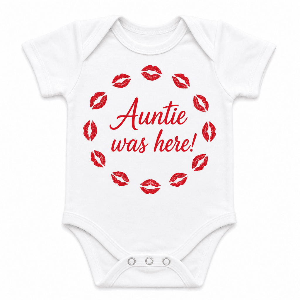 Auntie Was Here - Baby Bodysuit