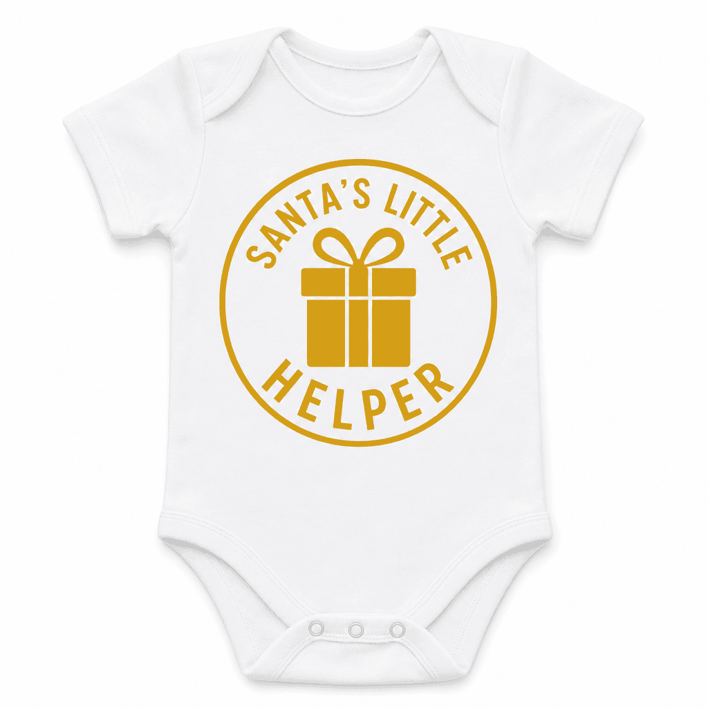 Funny Baby Bodysuit – Santa's Little Helper