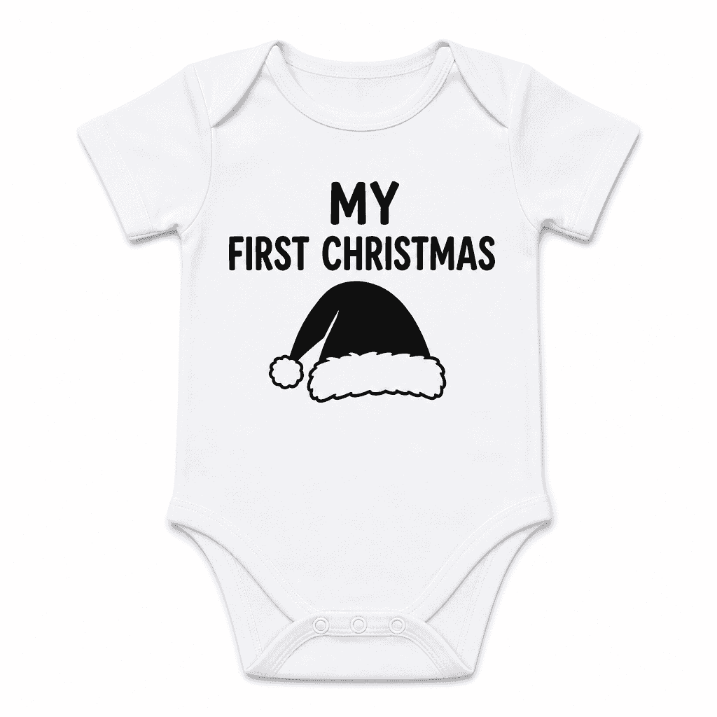 Funny Baby Bodysuit β My First Christmas