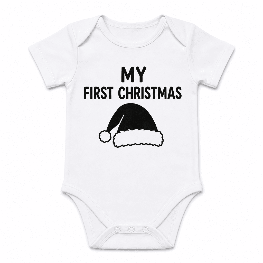 Funny Baby Bodysuit – My First Christmas