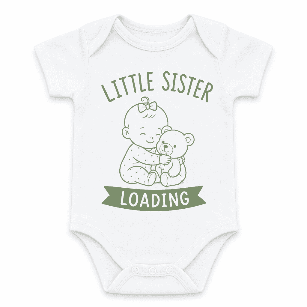 Funny Baby Bodysuit β Little Sister Loading
