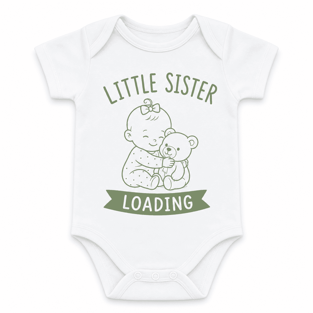 Funny Baby Bodysuit – Little Sister Loading