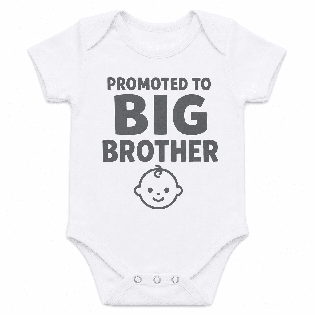 Funny Baby Bodysuit – Promoted To Big Brother