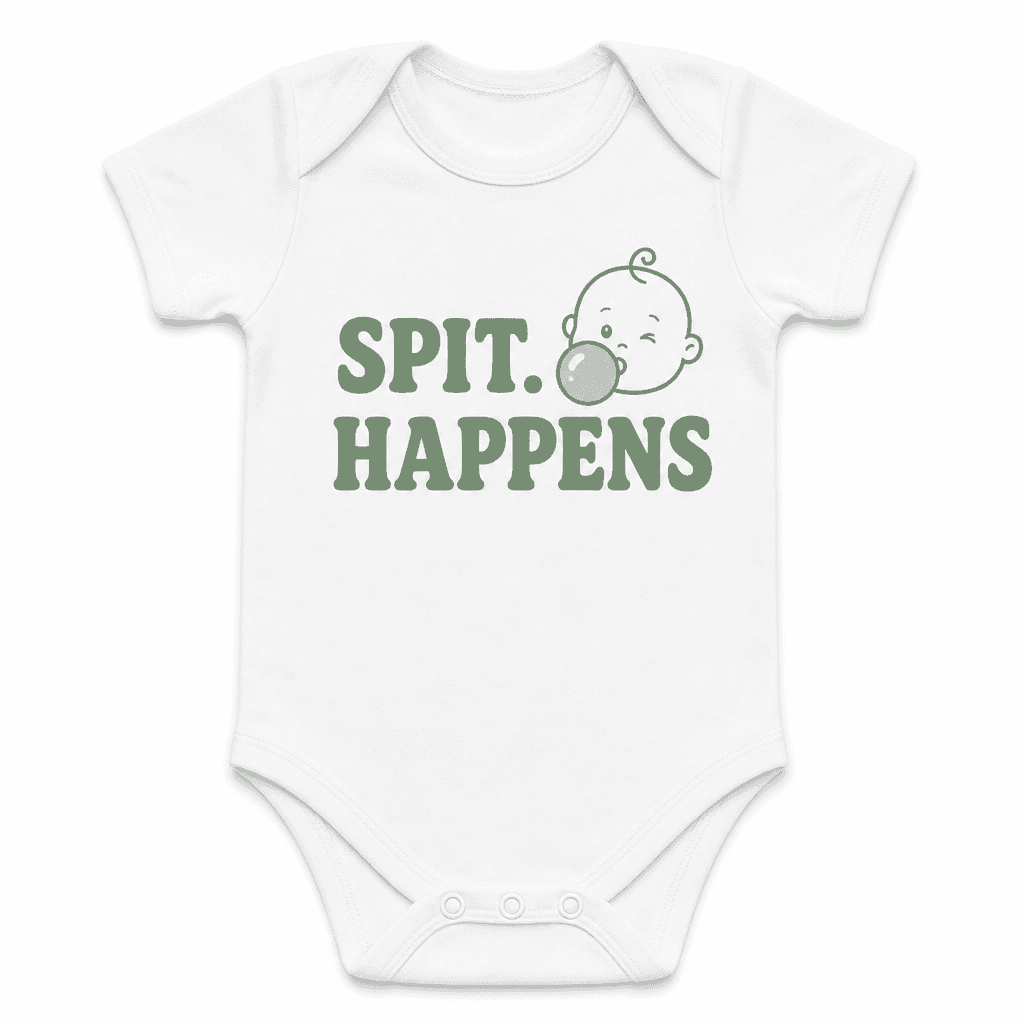 Spit Happens Baby Bodysuit