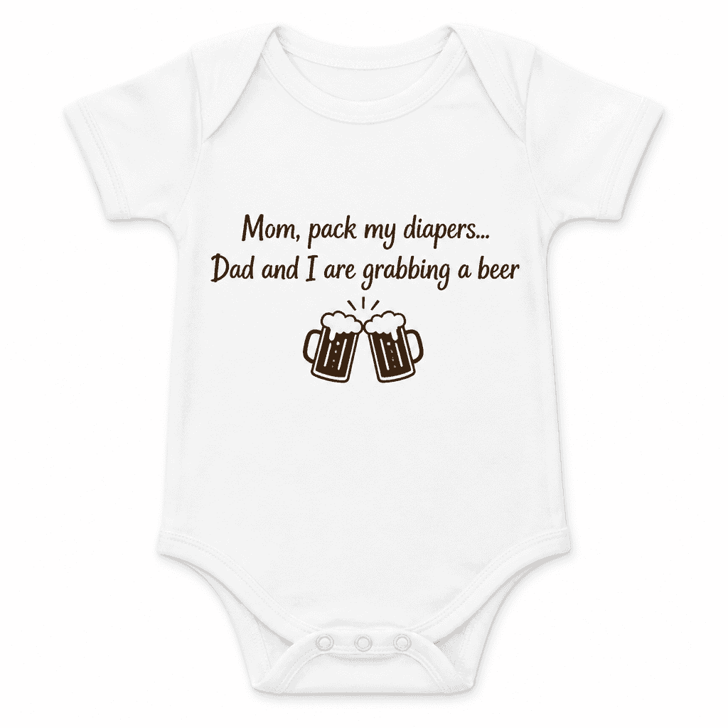 Pack My Diapers - Baby Bodysuit