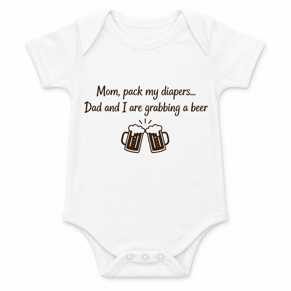 Pack My Diapers - Baby Bodysuit