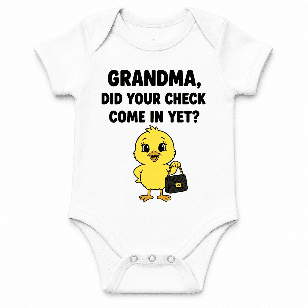 Grandma Check In - Baby Bodysuit