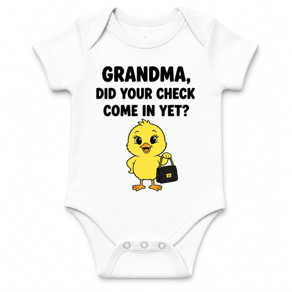 Grandma Check In - Baby Bodysuit