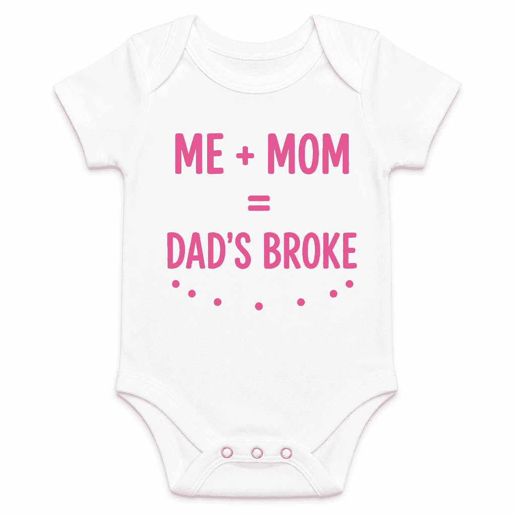 Me Mom Dad's Broke - Baby Bodysuit