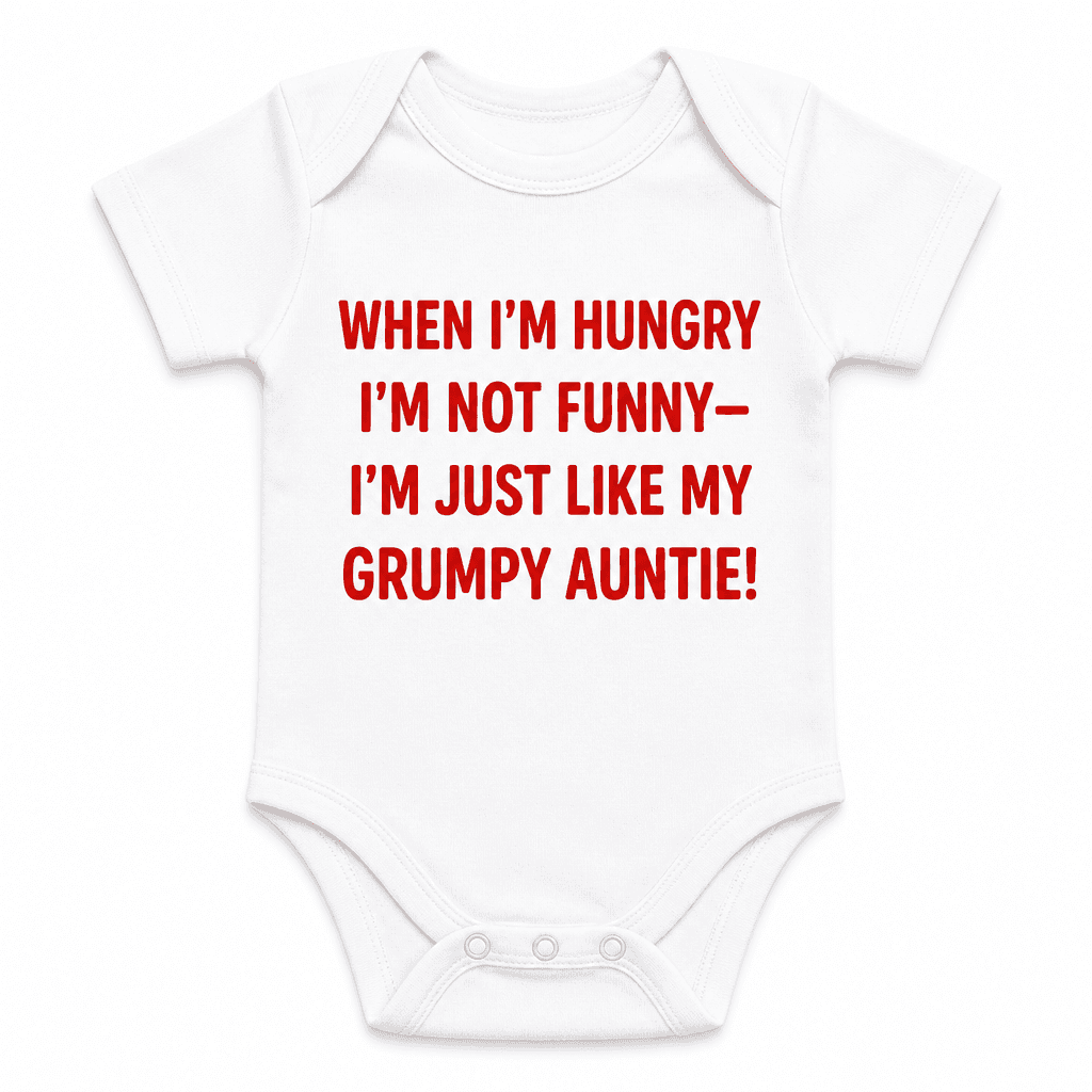 I’m Hungry I’m Not Funny - Baby Bodysuit
